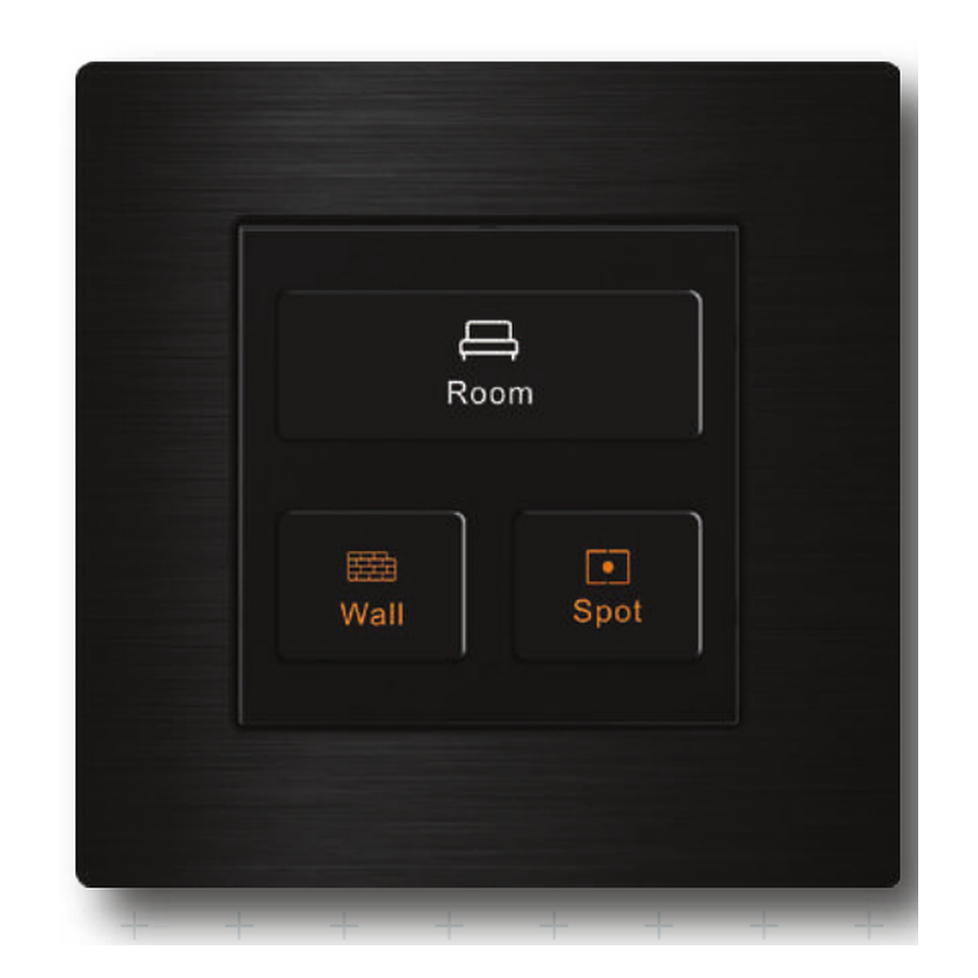 DasKlug 3 Gang — Room / Wall / Spot — black brushed