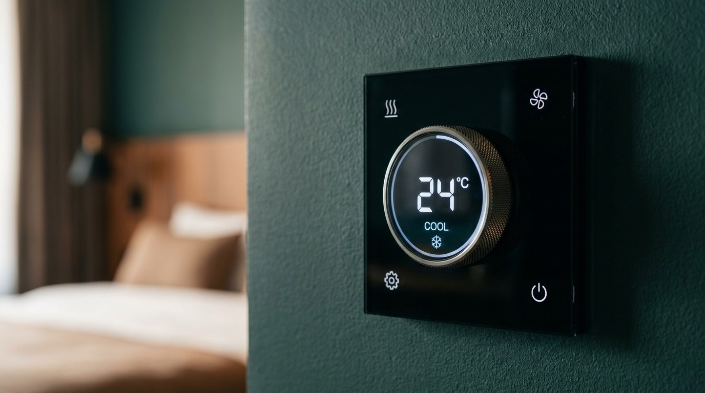 DasKlug Rotary Knob — Cool mode — corner touch icons
